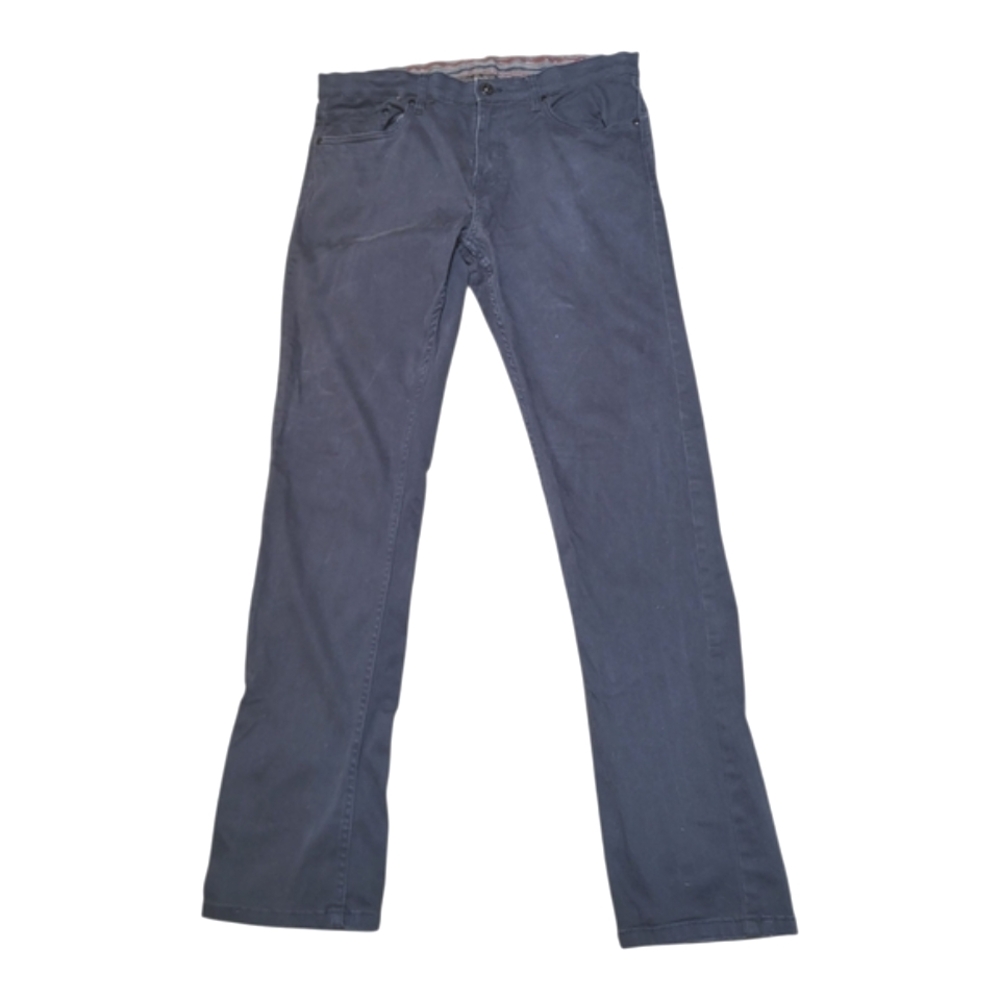 Jachs New York Mens Navy 5-Pocket Stretch Denim Pants - Size 34
